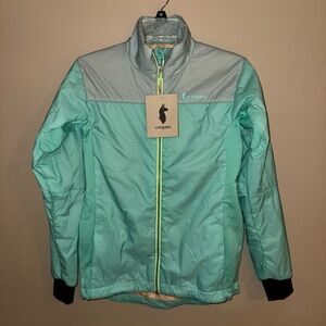 Cotopaxi Mint and Gray Puffer Jacket